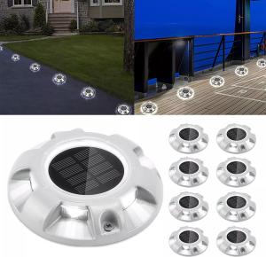 3500K Solar Dock Light LED Guide Lighting Pathway Sidewalk Deck Lights