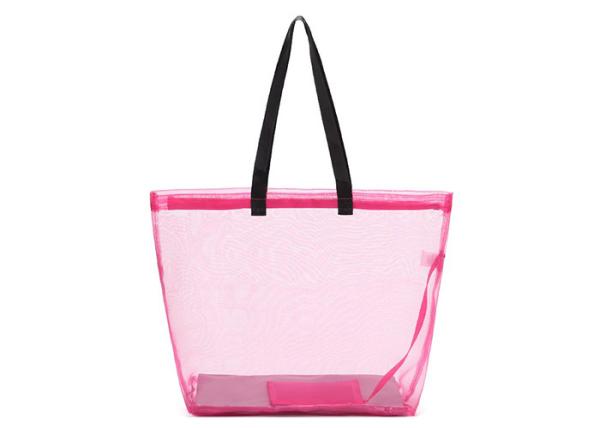 Cheap Waterproof Polyester Shopping Bag , Mesh Tote Bags High Performance With Mesh Pouch for sale