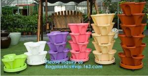 China Stackable Stack Garden Planter Herb tomota pot Flower Pots Indoor Outdoor,Garden Home Indoor Goods Planters,Plant Flower on sale