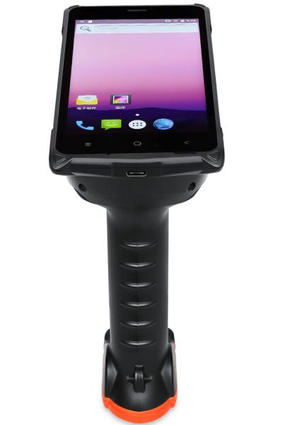 Cheap 720P Display Rugged RFID UHF Reader Handheld Inventory Scanner Barcode Android 7.0 for sale