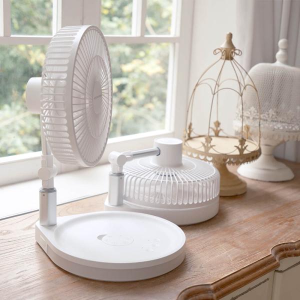 Cheap 4 Speed Wind Speed USB Rechargeable Fan Oscillating Foldable Desk Table Adjustable Fan for sale