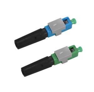 Blue Green FTTH SC APC UPC Connector Quick Assembly Connector 1000 Cycles