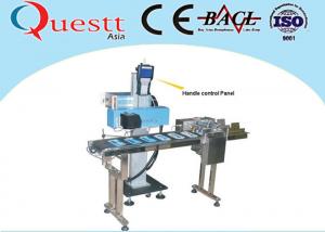 Best Flying Fiber Laser Marking Machine With Conveyor For Production Line Expiry Date Coding Cable Printing wholesale
