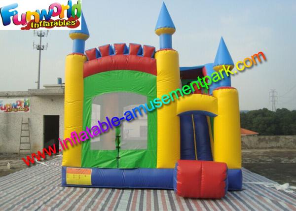 Cheap PVC Tarpaulin Commercial Bouncy Castles , Inflatable Combo Kids Jumper for sale