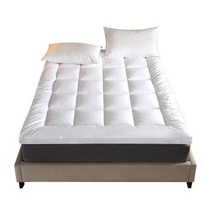 China 100% Cotton Mattress Protector Machine Washable Mattress Topper Fitted Sheet Style on sale
