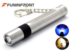 China MINI Stainless Steel Jade Flashlight White Light, 365NM Black Light Gem Torch on sale
