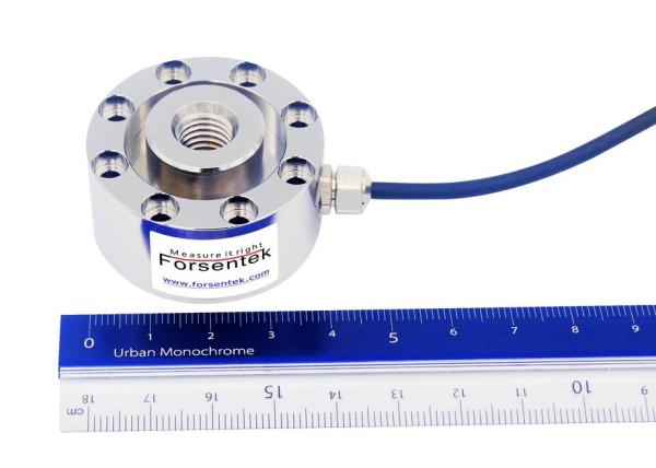 Cheap Pancake Load Cell With M10 Threaded Hole For Tension Compression Force Measurement for sale