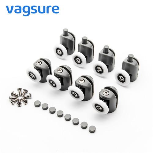 Cheap Height 3.4 / 4.2CM Oval Shower Door Rollers Runners Wheels With Top / Bottom Adjustable for sale