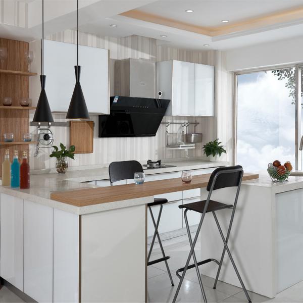 Cheap White Custom Made Kitchen Cabinets Solid Wood Modular Kitchen Cabinets for sale