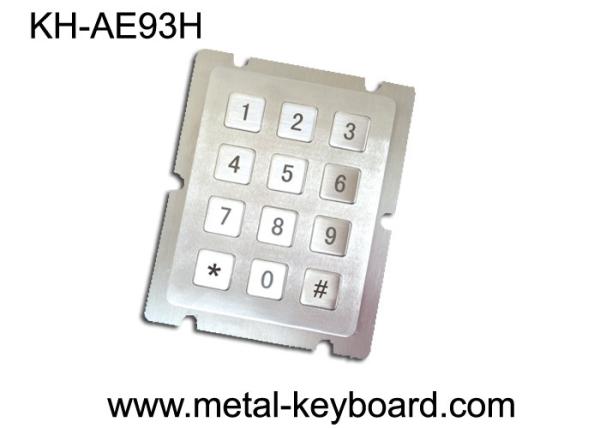 Cheap Metal Panel Mount Keypad with 12 Keys For Access Control System for sale