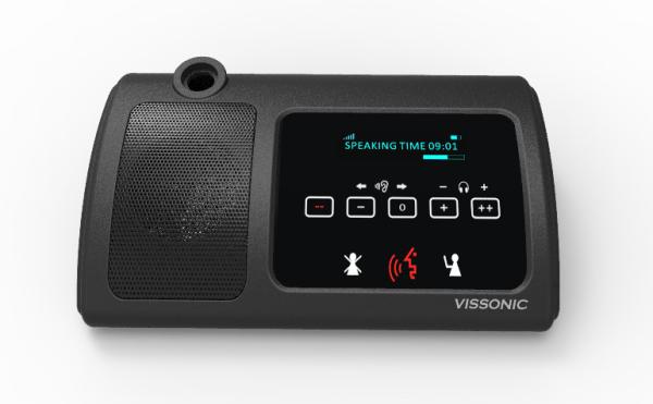 Cheap Black Wireless Conference Microphone Voting Interpretation Delegate Unit With OLED display 128 × 32 for sale