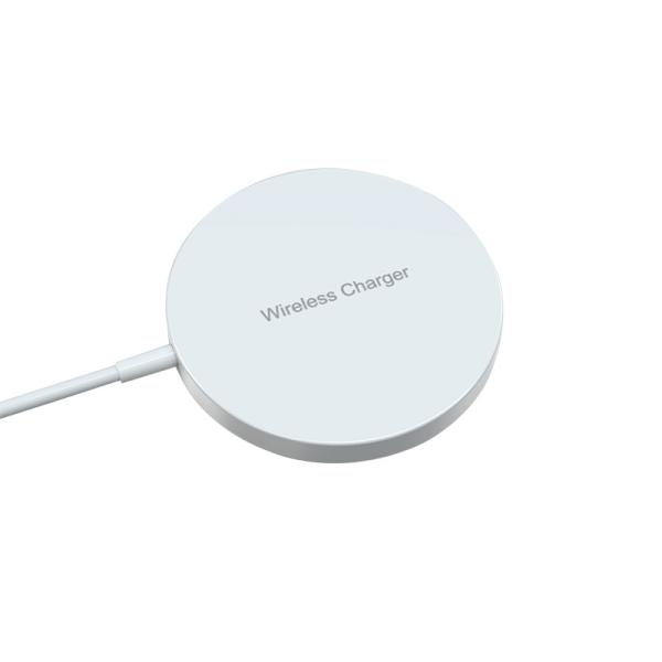 Cheap Magnetic Wireless Charger,Fast Wireless Charging Pad 5ft Charging Cable with Type C&USB A Port Compatible with iPhone 12 for sale