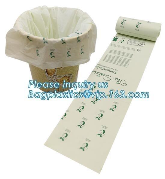 Cheap 100% Compostable Vest Carrier Plastic Biodegradable Shopping Bag with EN13432 Certificated, compostable bags for superma for sale