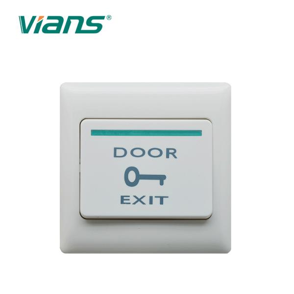 Cheap Plastic Door Exit Button , White Door Release Switch For Access Control System for sale