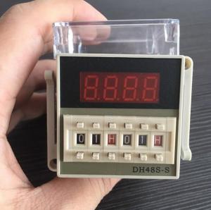 DH48S-S high quality AC 220V repeat cycle SPDT time relay with socket DH48S series 220VAC delay timer with base