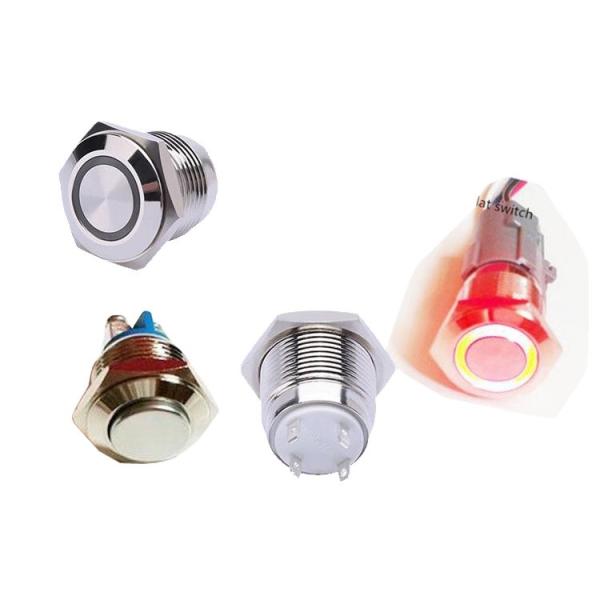 Cheap 16mm illuminated stainless steel push button switch turn button switch for sale
