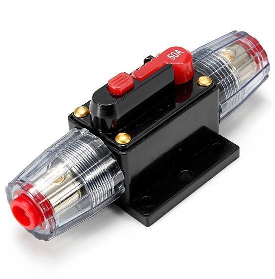 Cheap 50A 50AMP Car Audio Circuit Breaker Inline Fuse Holder for 12V System Protection for sale