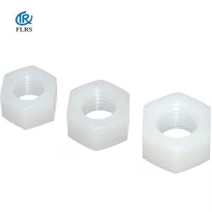 China Pvdf Hexagon Nut Hex. Nuts Natural Color / M3-M20 Corrosion Resistant Nut on sale