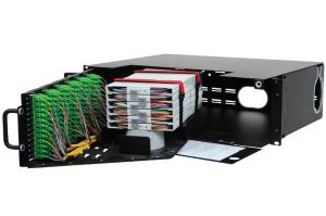 China 3U Optical Fiber Distribution Frame High Density Front Access 144 Fibers Capacity on sale