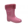 PVC Plush Fur Lined Rain Boots TIANO for sale