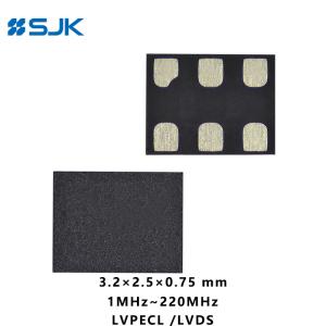 Best SMD 3225 Size Programmable MEMS LVPECL Differential Oscillator With 6Pads Support 1-220MHz 2.25-3.63V wholesale