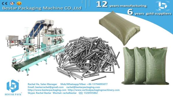 Cheap A semi-automatic packaging machine for weighing and filling 20 kilograms of screws for sale