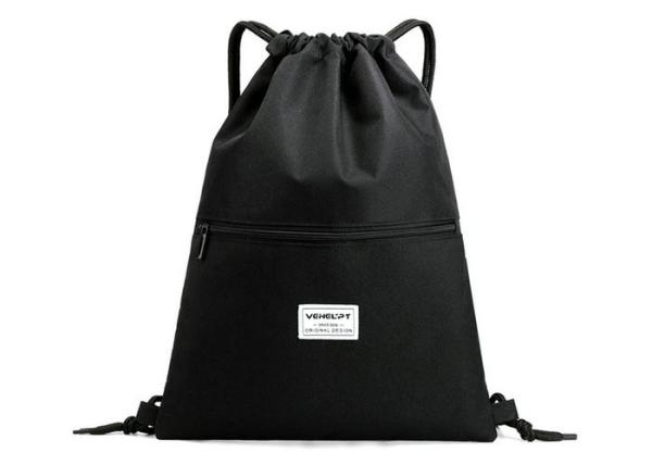 Cheap Durable Drawstring Sports Backpack Waterproof With Inside Zipper Pocket for sale