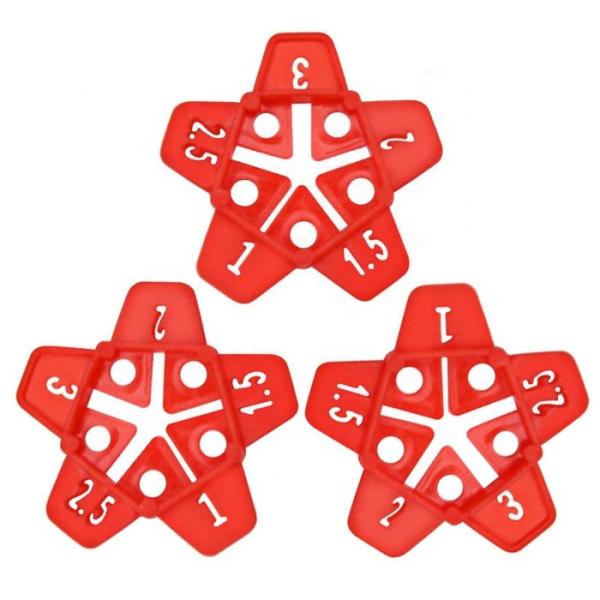 Cheap Star Multi Size Tile Spacer, Star Multifunction Tile Clips, Five Size Spacers Tile leveling System Tiling Tool for sale