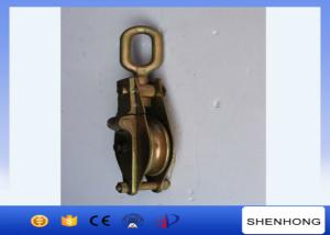 China 3 Ton Steel Snatch Block / Wire Rope Pulley Block Single Wheel Opening Hook For Lifting on sale