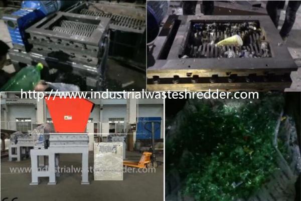 Cheap Small Scale PET Bottle Shredder Machine 300kg/Hr Capacity For Recycling for sale
