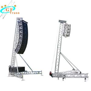 China Outdoor Activities 12M Aluminum Line Array Speaker Truss 50*3mm Main Tube on sale