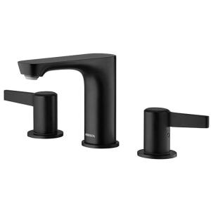 Best N23M688BK Matte Black Bathroom Faucet Two handle Polished Finish wholesale