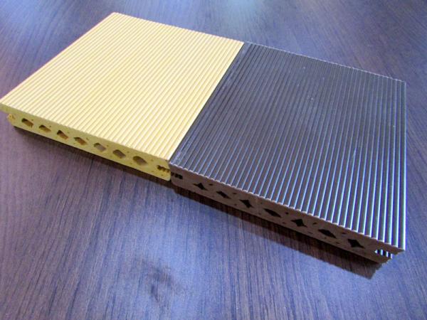 Cheap Lowes Groove and Hollow WPC Composite Vinyl Decking Boards for sale
