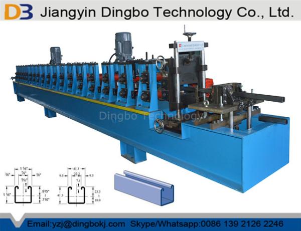 Cheap C Shaped Steel Strut Channel Metal Roll Forming Machine For 41x41 & 41x21 Strut Sections for sale