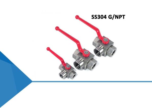 Cheap Corrosion Resistant SS304 Thread 3 Way Hydraulic Ball Valve for sale