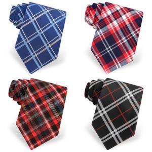 100% Silk woven Men's Nectie in checkes design