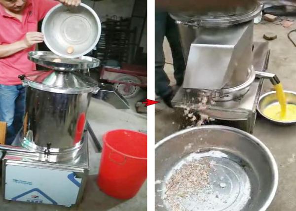 Cheap middle scale egg processing machine eggshell breaking machine egg liquid producer for sale
