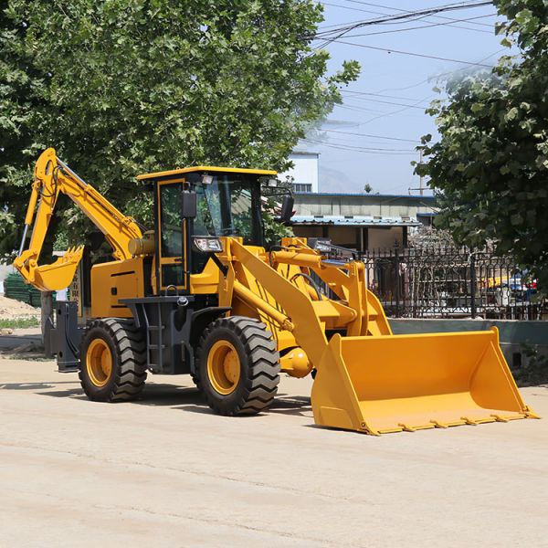 Multi Functional 0.7m3 55KW 4x4 Backhoe Loader