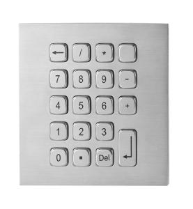 19 Keys Water Proof Metal Keypad Stainless Steel desk top solution with USB and PS2 interface