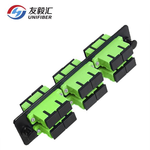 Cheap SC Duplex 24fibers OS2 LGX Single Mode Patch Panel 6 Port for sale