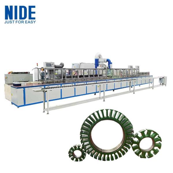 Cheap Electrostatic powder coating automatic line for brushless motor stator core insulation for sale