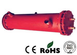 Red Tube Heat Exchanger Oil Cooler Water Cooler With Carbon Steel Shell Material
