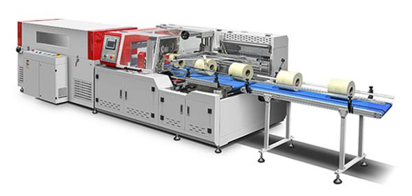 Cheap Side Sealing Facial Tissue Box Packing Machine PLC Program Control for sale