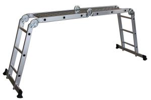 China 3.36M Aluminum Multi Purpose Ladder With Platform  GS Certificated on sale