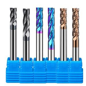 China 4 Axis Roughing Wood Tungsten Carbide End Mill 2 Flute 4mm 4 Flutes on sale