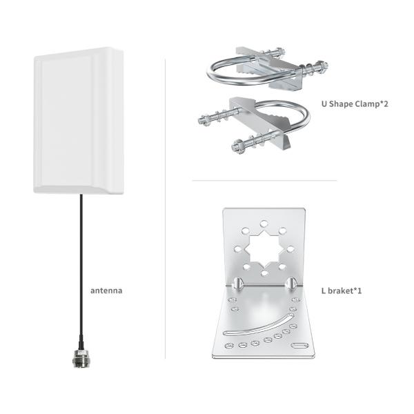 Cheap Vertical Polarization 15dBi VHF Panel Antenna for DVB-S Receiver and Android Smart TV Box for sale