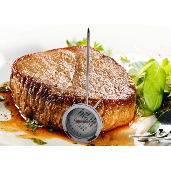 Large Dial High Accuracy Meat Temperature Gauge For Turkey Steak Roasting