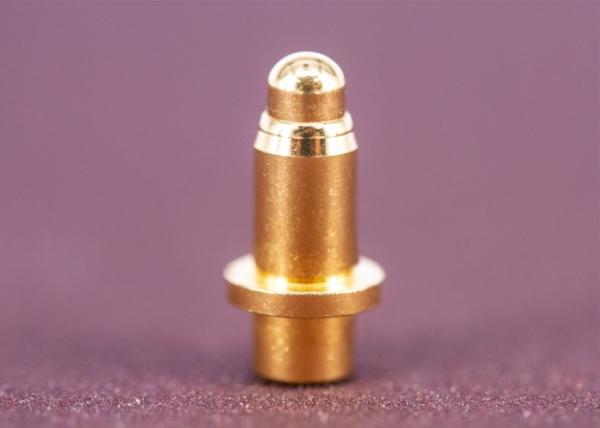 Cheap Electro Plated Spring Loaded Pogo Pins , Spring Loaded Pin Hardware for sale