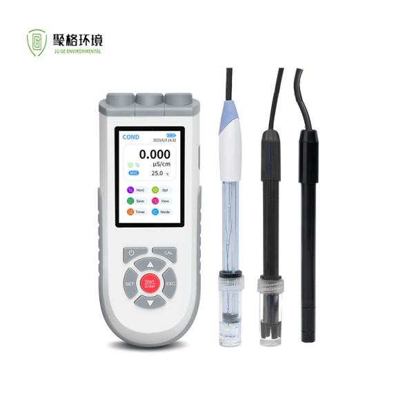 Cheap Portable PH / Dissolved Oxygen / Conductivity Three Channels Multi-parameter Handheld Meter for sale