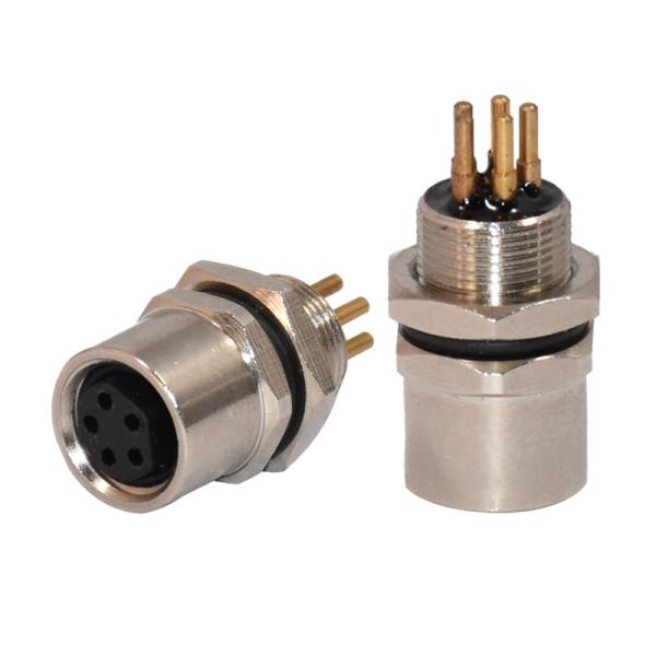 Cheap Panel Mount Connector 4 Pin Waterproof Connector For Sensor Automation for sale